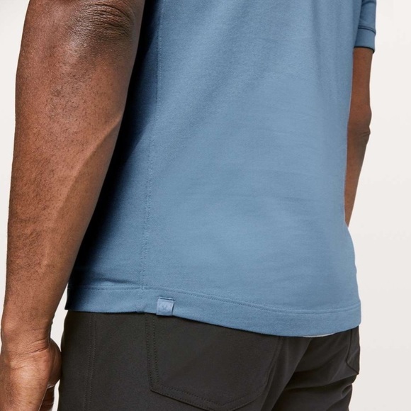 LULULEMON Tech Pique Polo Utility Blue M3BCSS Size XXL - Picture 7 of 10